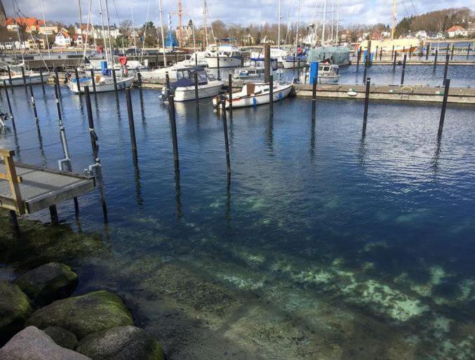 Im Bademantel An Den Strand Mit Terrasse Eckernförde Esterno foto