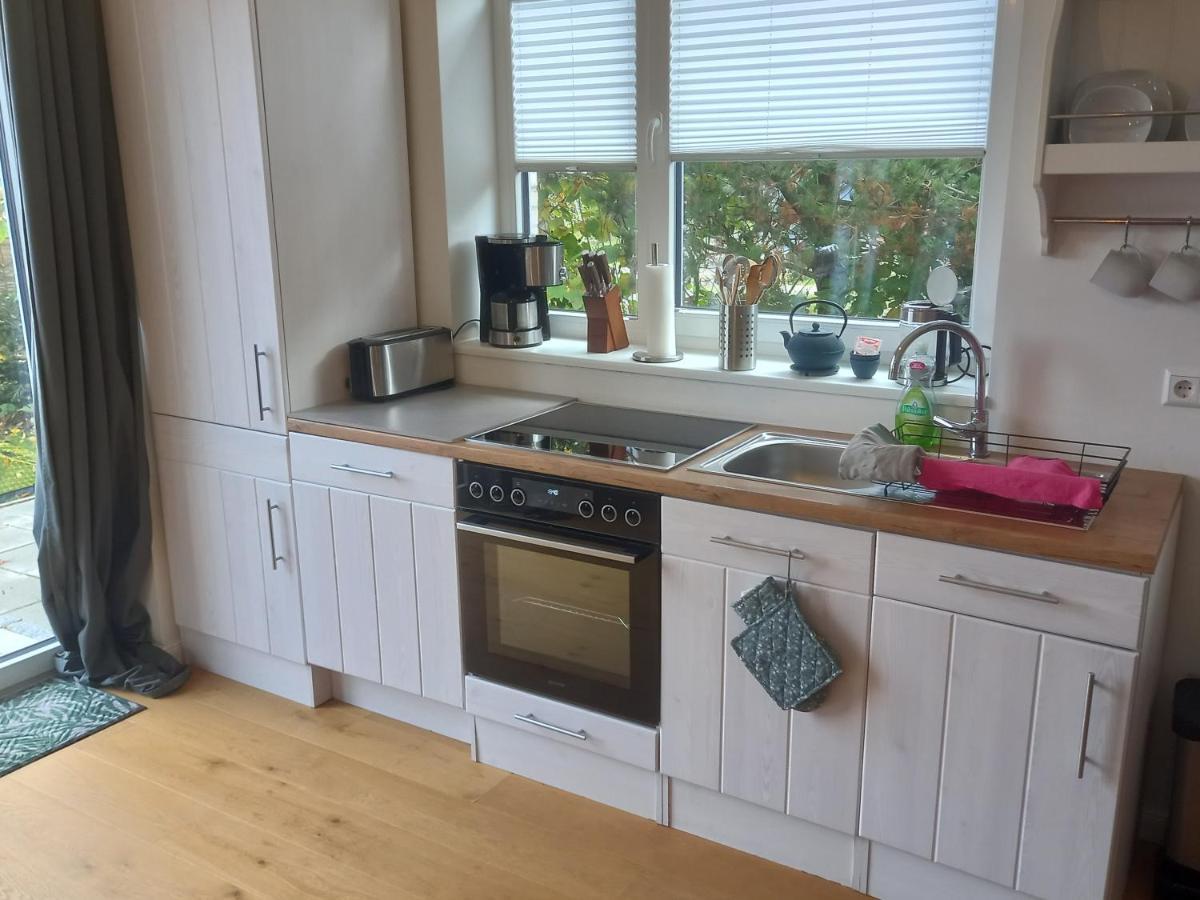Im Bademantel An Den Strand Mit Terrasse Eckernförde Esterno foto